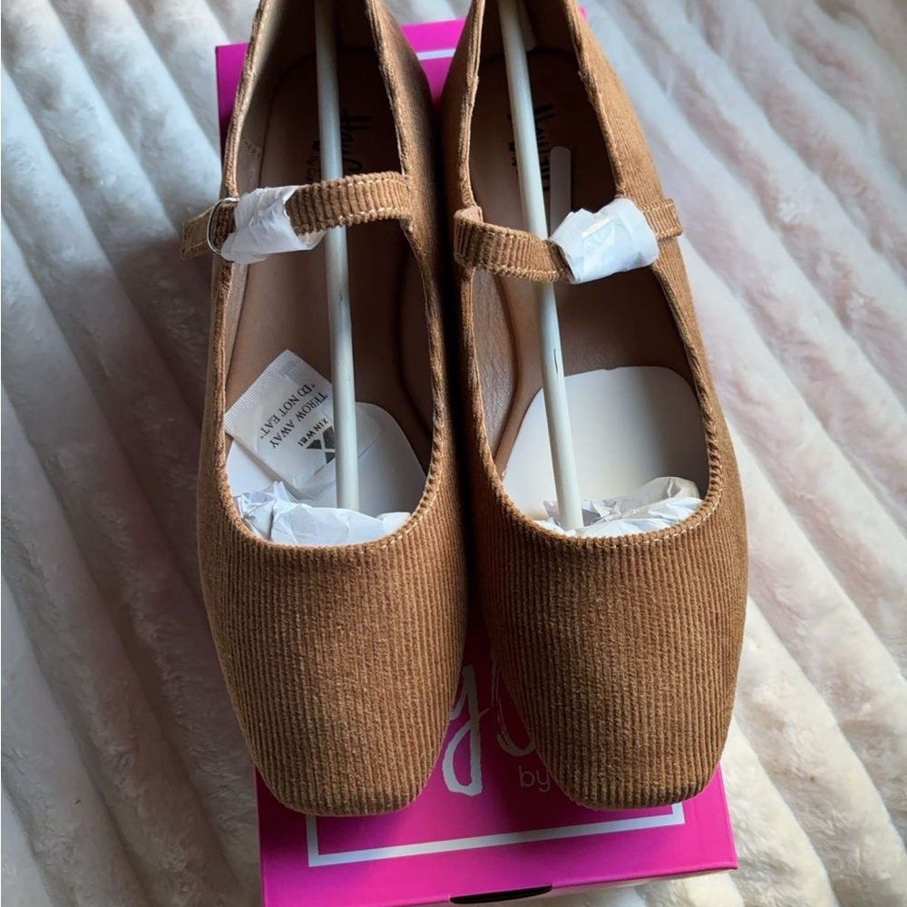 Stylish chestnut Corduroy Women's Shoes
